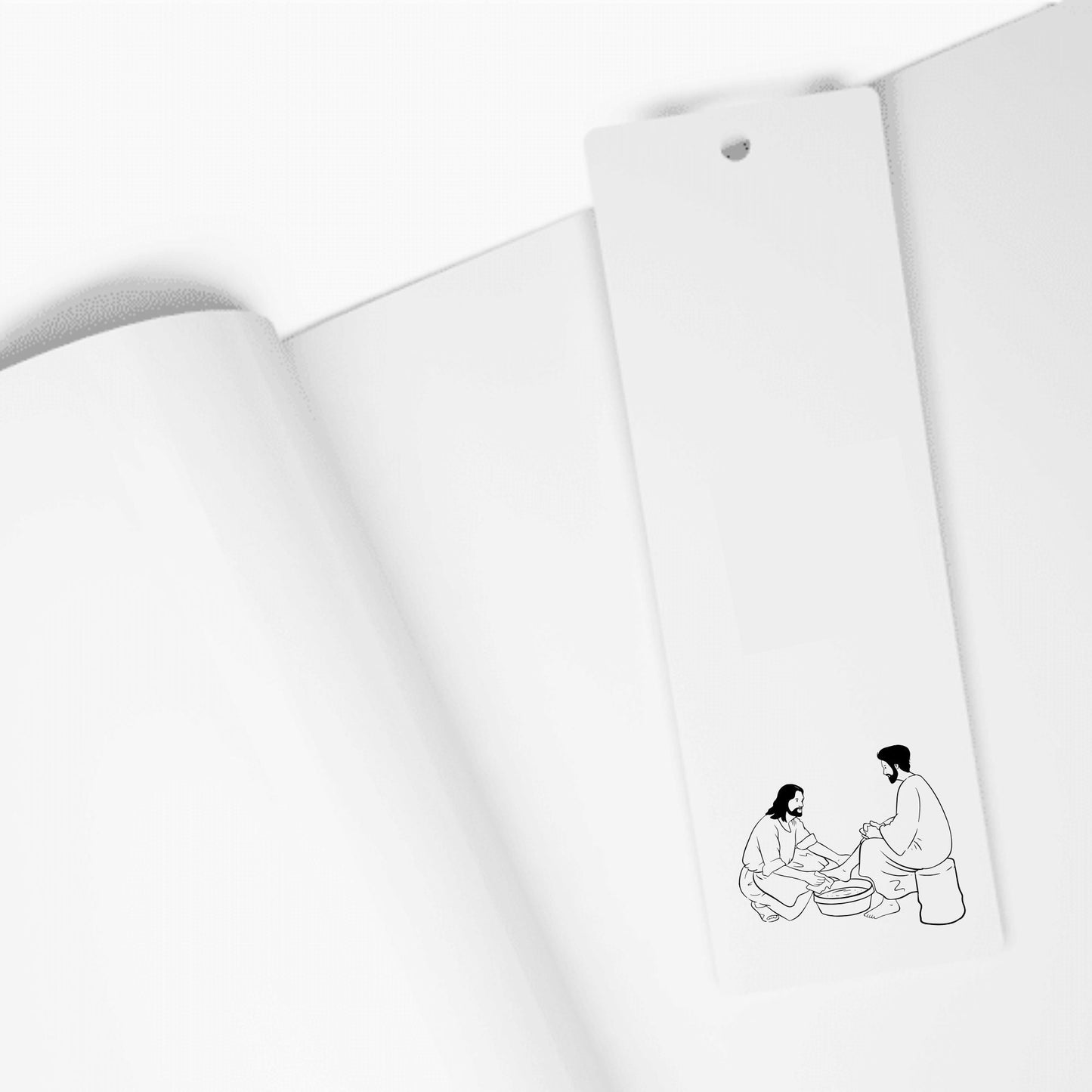 Jesus Washes Disciple's Feet | Christ Single Line Art | Black and White Instant Digital Download | PNG, JPG, SVG, eps, dxf
