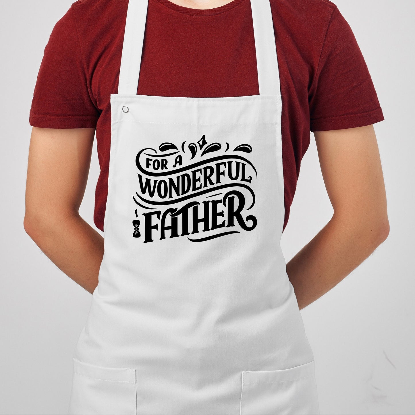 For a Wonderful Father | Father's Day Art | Black and White Instant Digital Download | PNG, JPG, SVG, eps, dxf