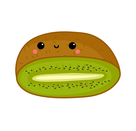 Happy Kiwi | Cute Fruit | Cartoon Clipart | Digital Download | PNG, JPG, SVG, eps, dxf