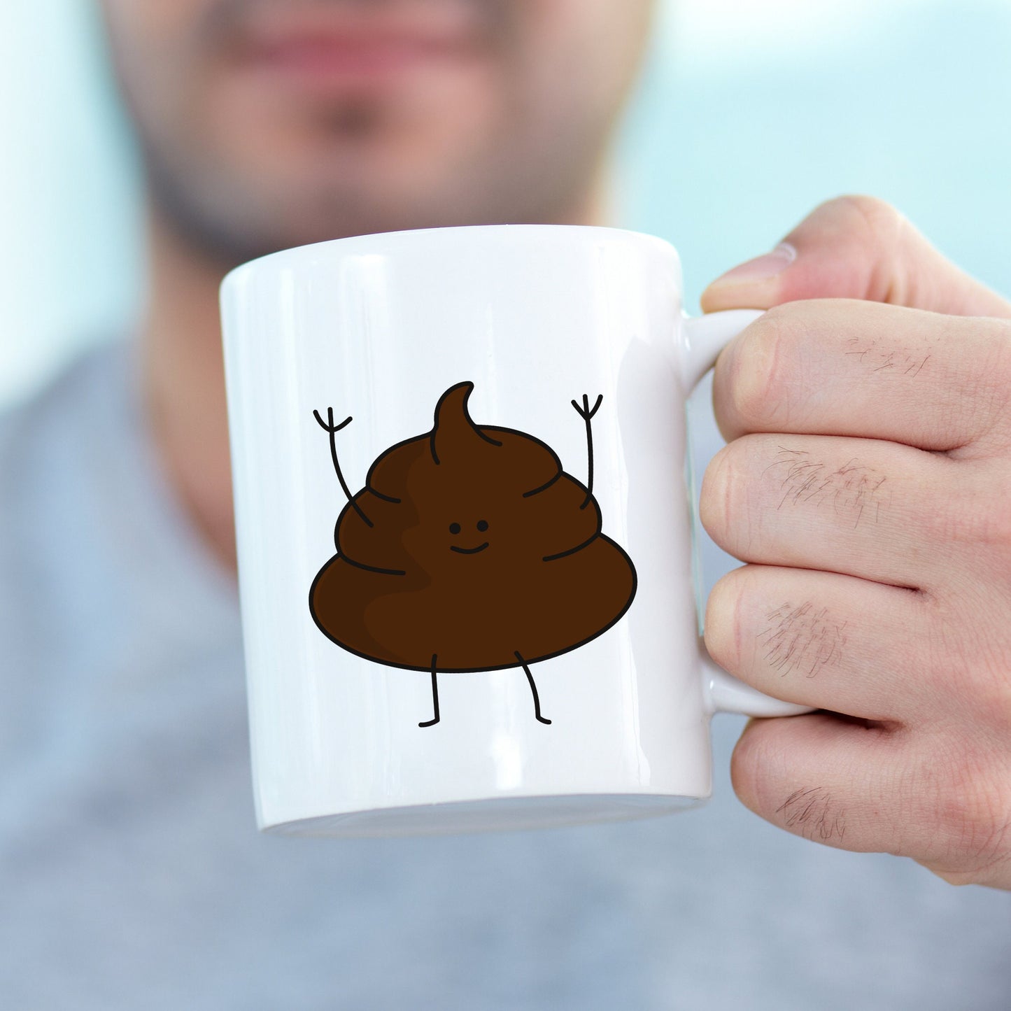 Happy Poop | Cute Emoji Cartoon Clipart | Digital Download | PNG, JPG, SVG, eps, dxf